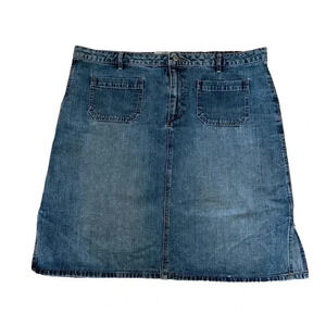Vintage Old Navy Y2K Jean Midi Skirt Size 18 2002